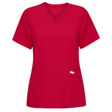 EMILY scrubs medical blouse - RED CHERRY