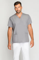 Men's medical blouse, gray