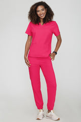Pantaloni medicali jogger - FUCHSIA