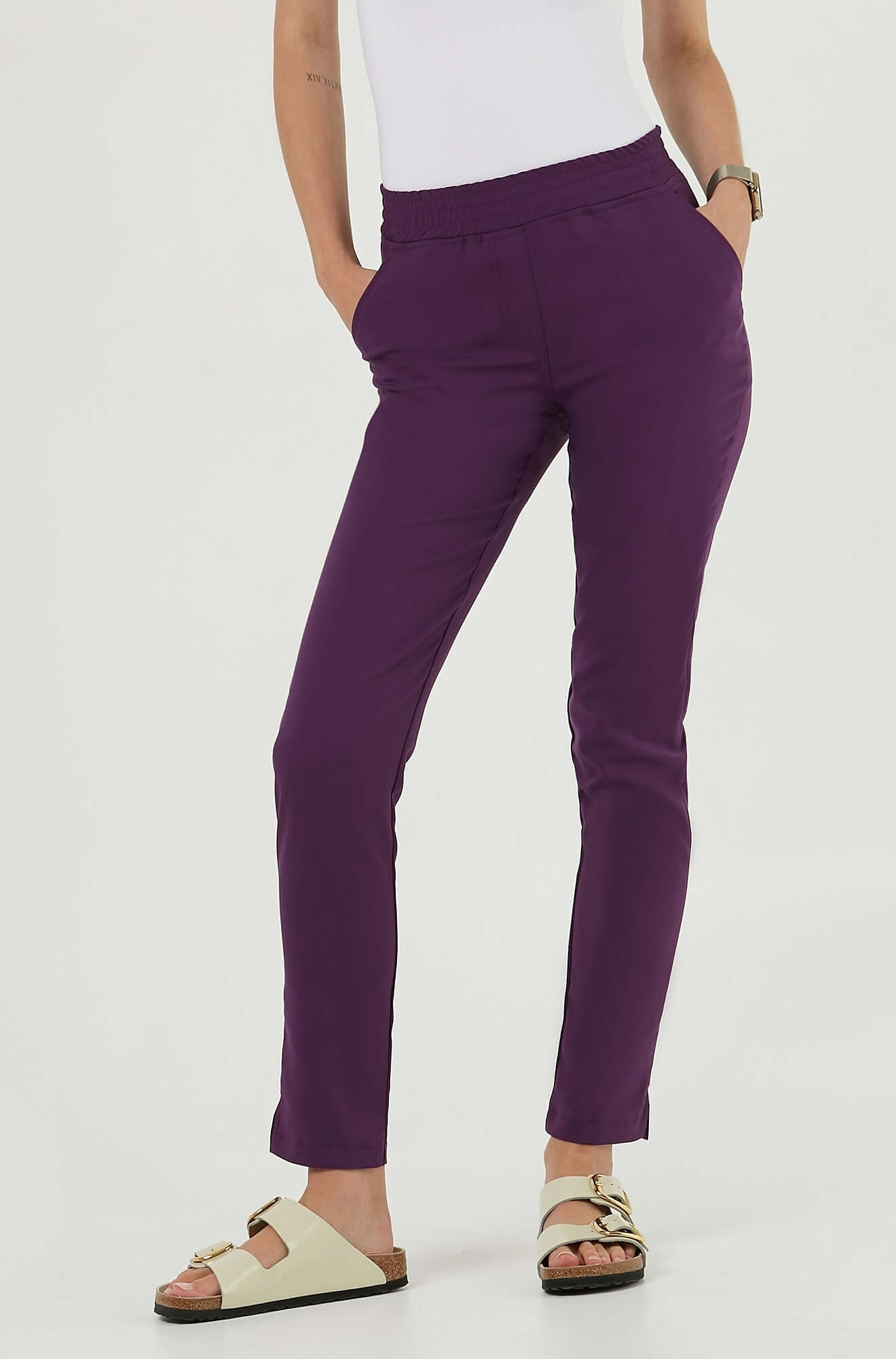 Dámské zdravotnické kalhoty - ROYAL PLUM
