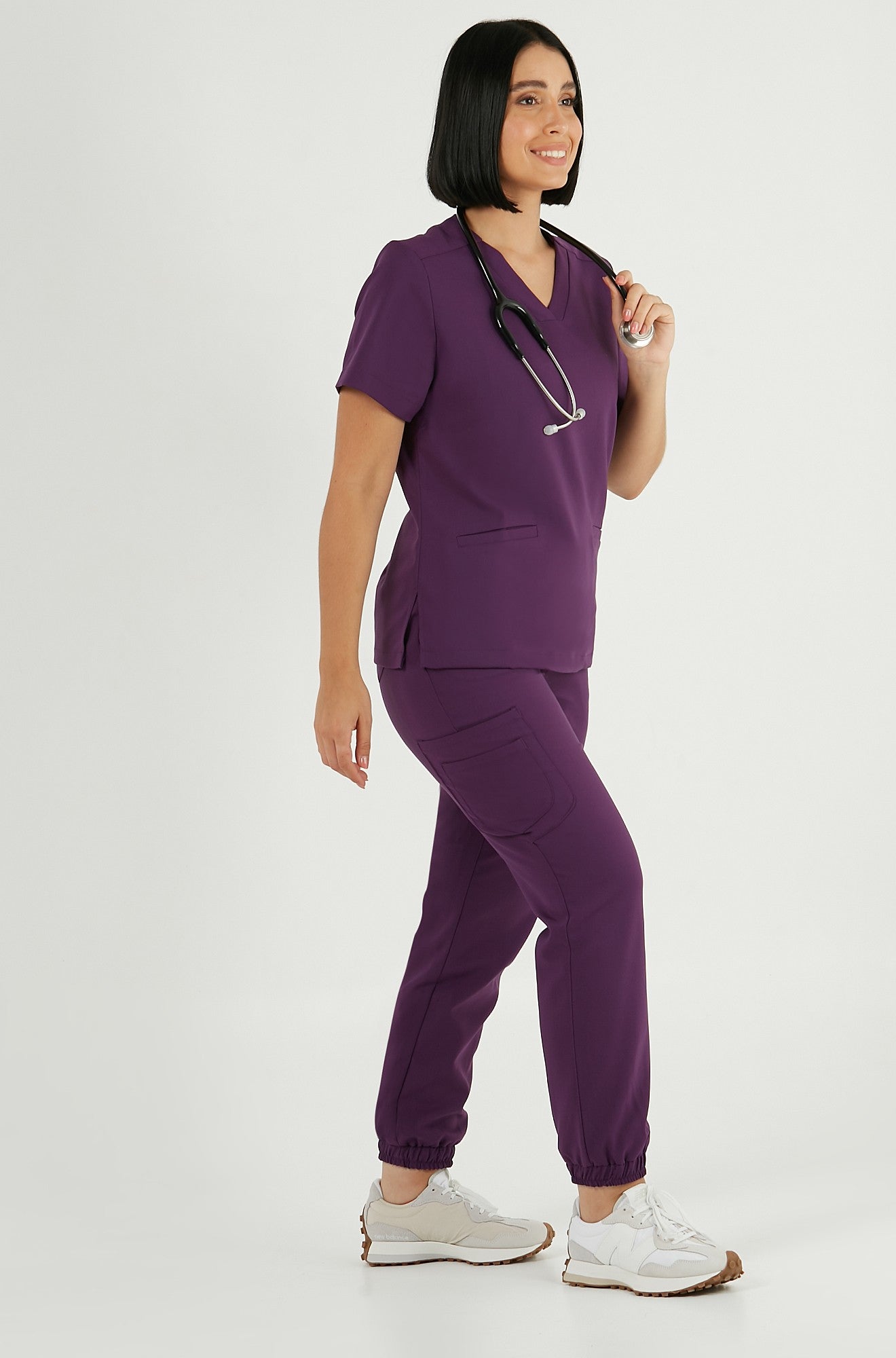 Zdravotnická halenka EMILY scrubs - ROYAL PLUM
