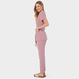 Zdravotnická halenka AMELIA s vázáním - BLOSSOM PINK