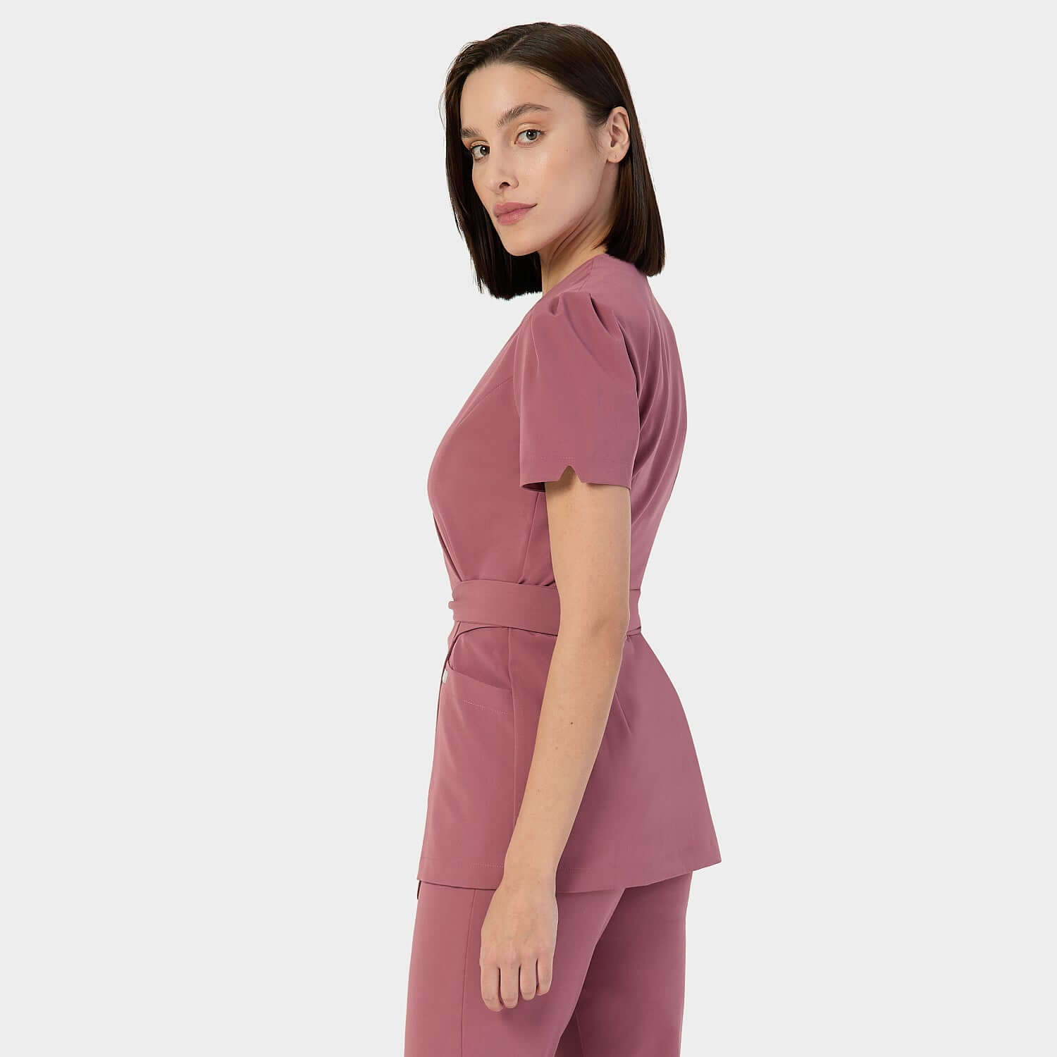 Halat scurt medical cu legătură AMELIA - WILD ROSE