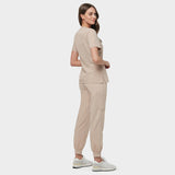 Pantaloni medicali jogger - LATTE