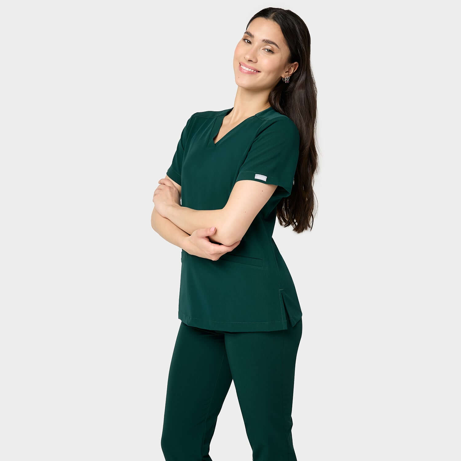 Zdravotnická halenka EMILY scrubs - MOSS GREEN