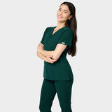 Zdravotnická halenka EMILY scrubs - MOSS GREEN