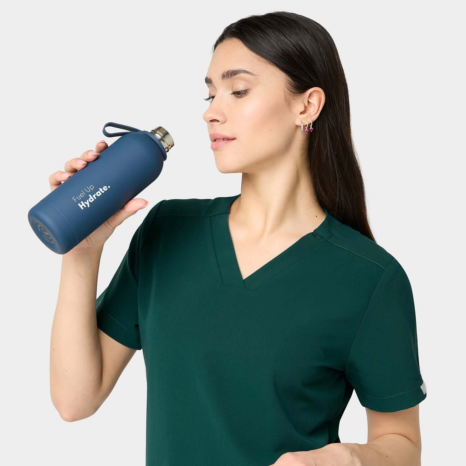 Zdravotnická halenka EMILY scrubs - MOSS GREEN