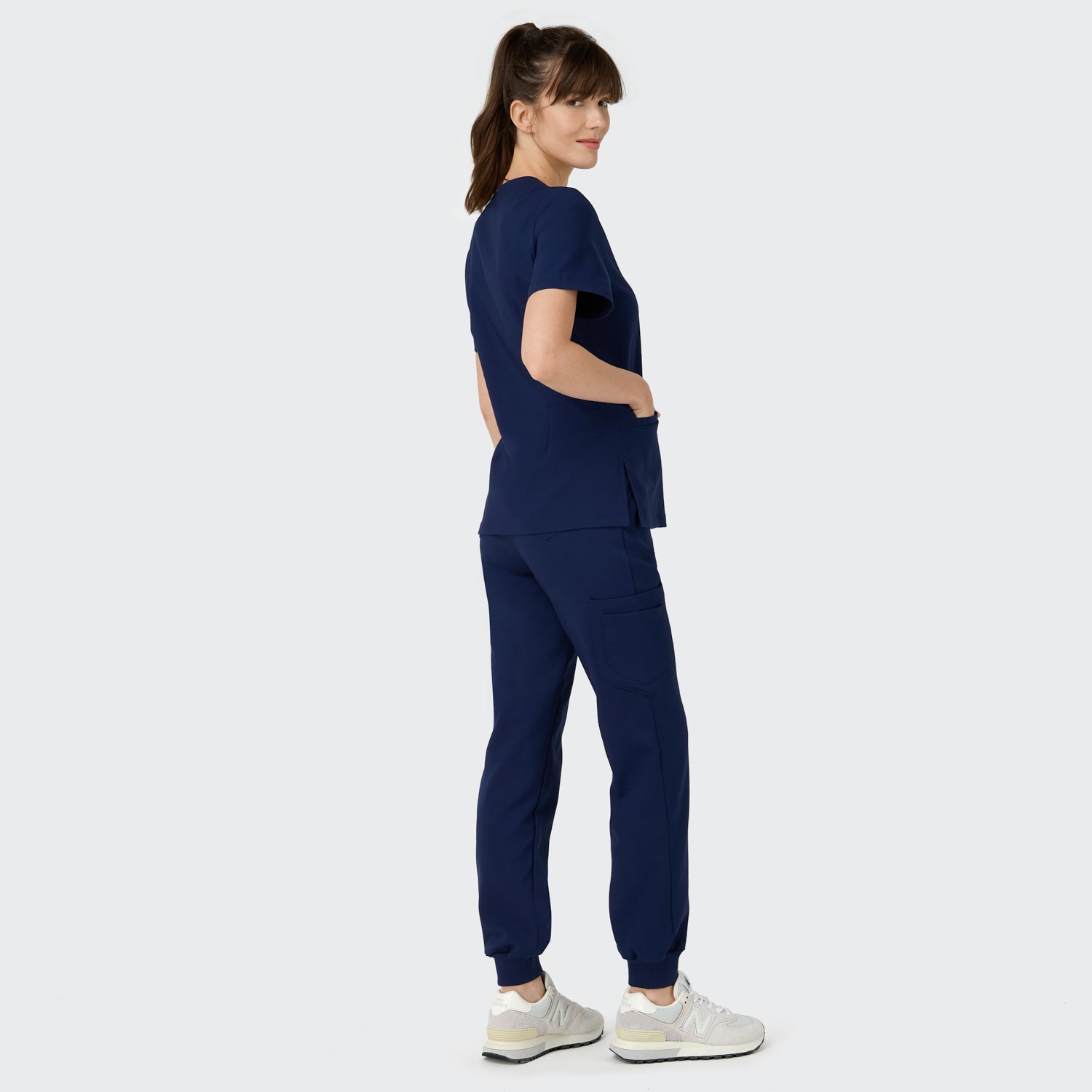 Pantaloni medicali jogger NAVY - OUTLET
