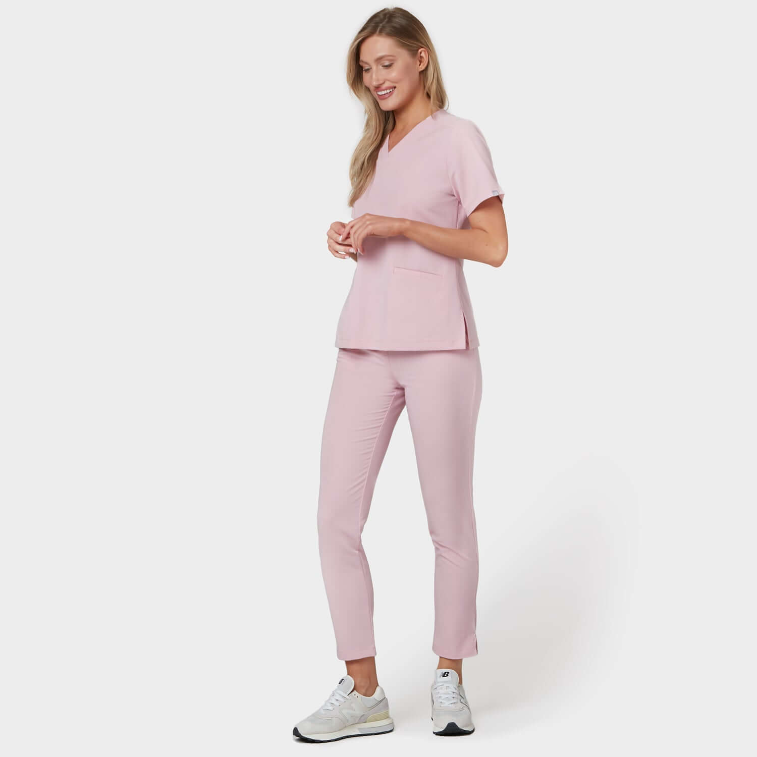 Bluză medicală EMILY scrubs - PASTEL PINK