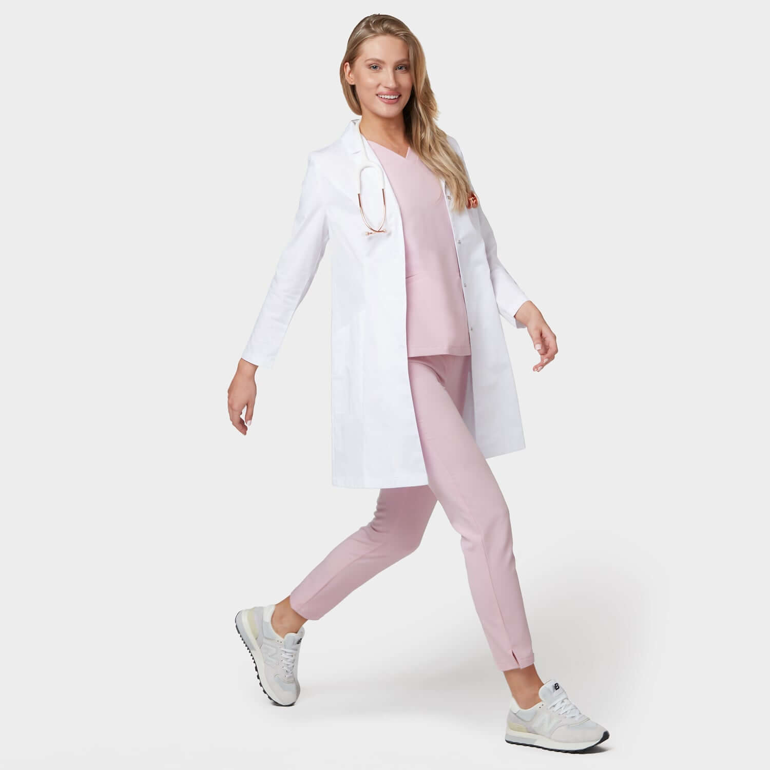 Bluză medicală EMILY scrubs - PASTEL PINK