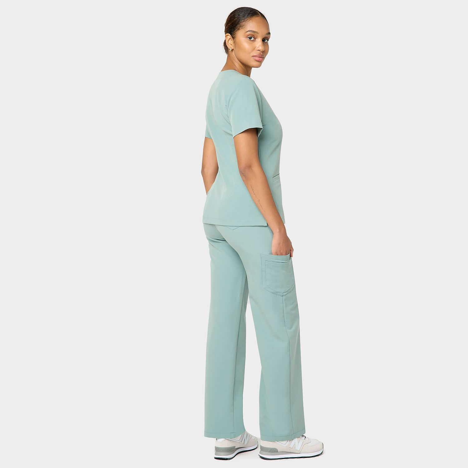 Zdravotní mikina EMILY scrubs - SAGE GREEN
