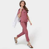 EMILY scrubs medical sweatshirt - WILD ROSE