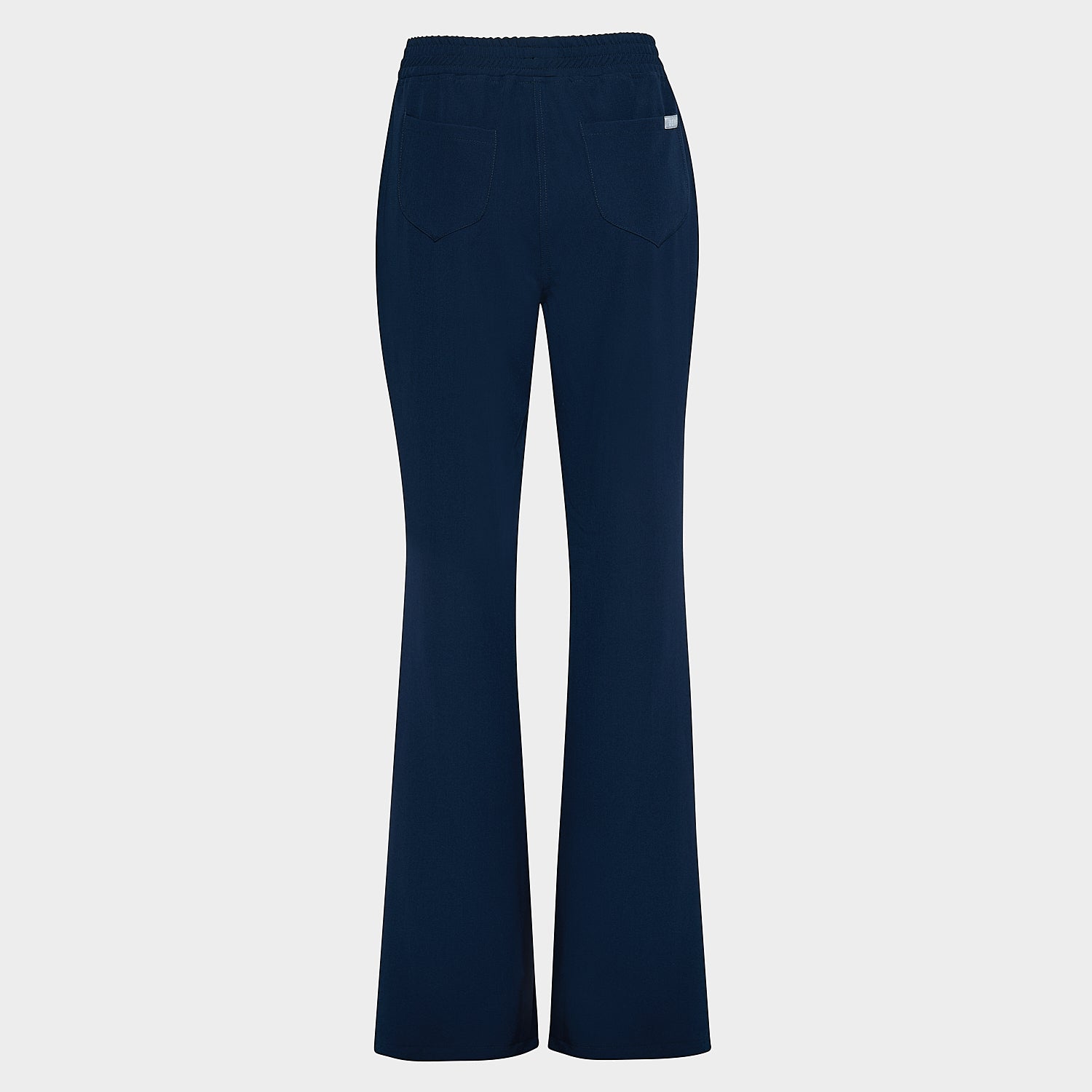 Spodnie medyczne flare Navy - kobiece, modne, do bluzy medycznej - Vena Uniformy