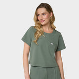 Bluză medicală pentru femei GAJA - EUCALYPTUS GREEN