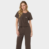 GAJA women's medical blouse - MILK CHOCOLATE