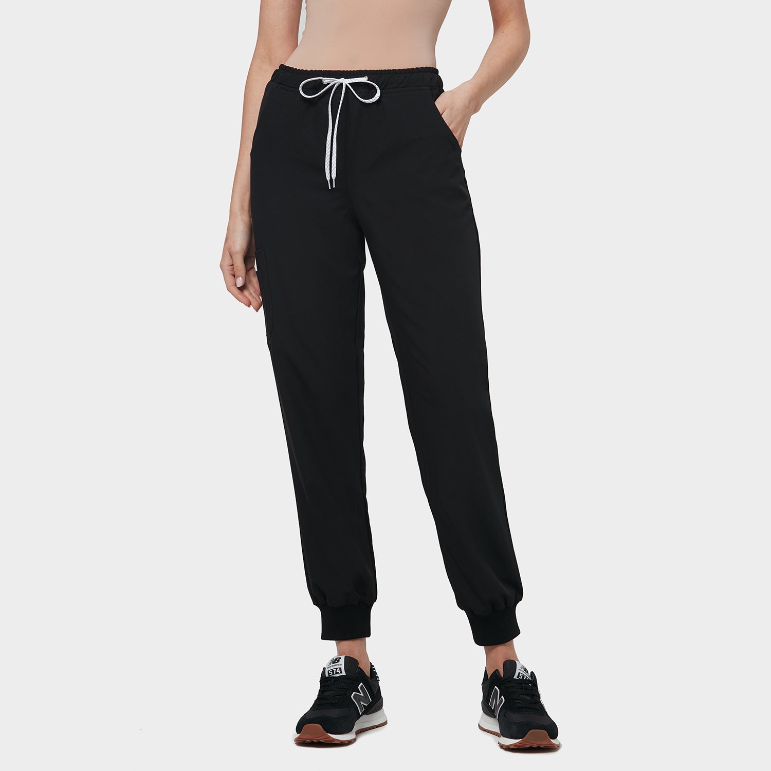 Dámské zdravotnické jogger kalhoty - BLACK