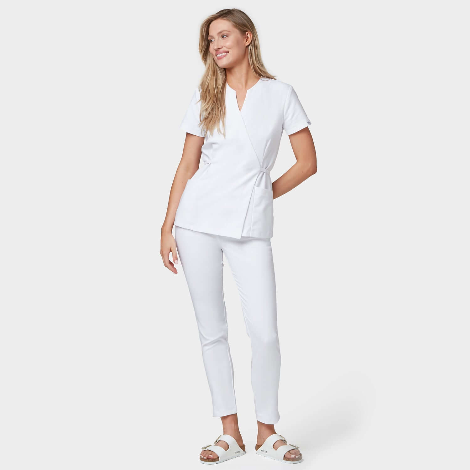Halat scurt medical KATE - WHITE