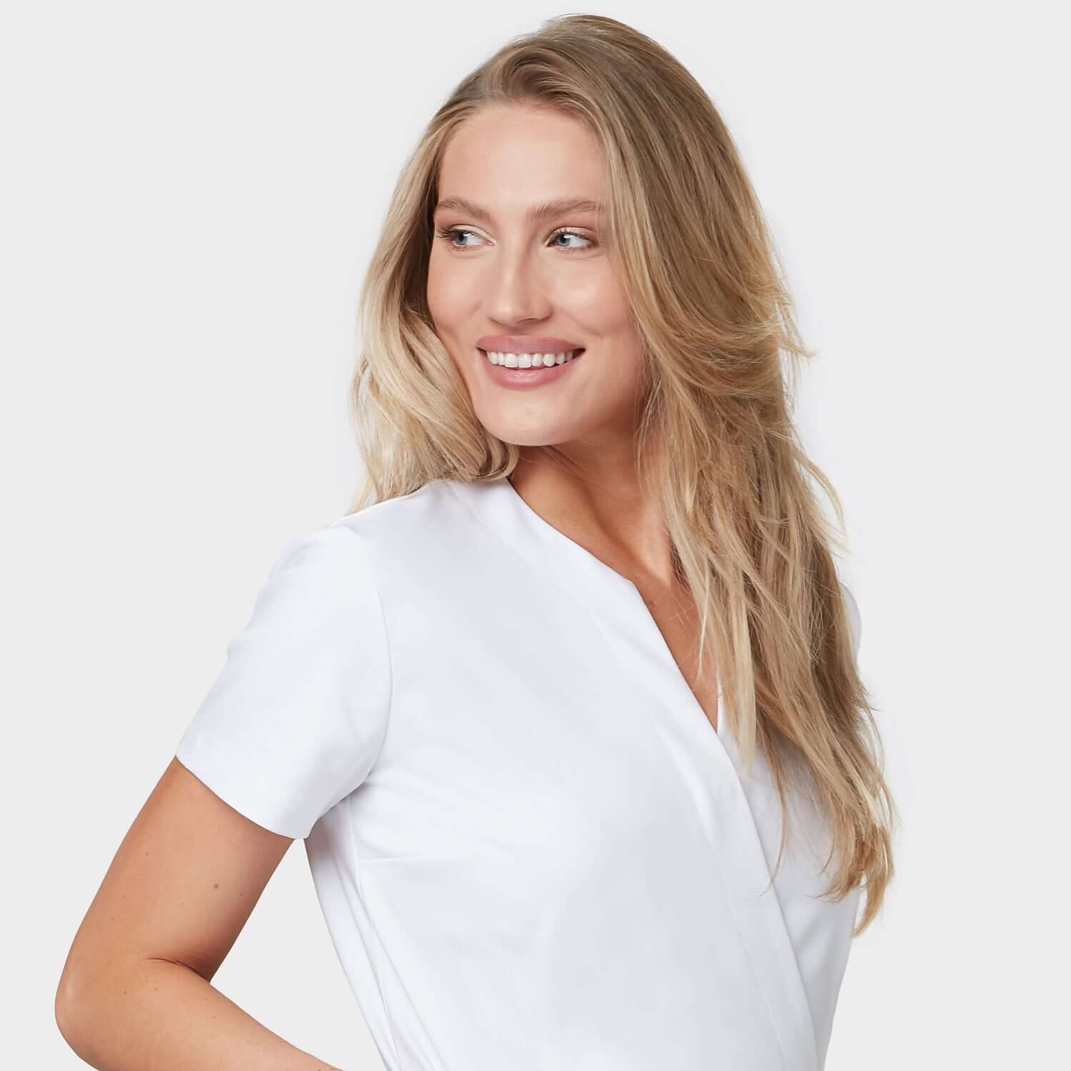 Halat scurt medical KATE - WHITE