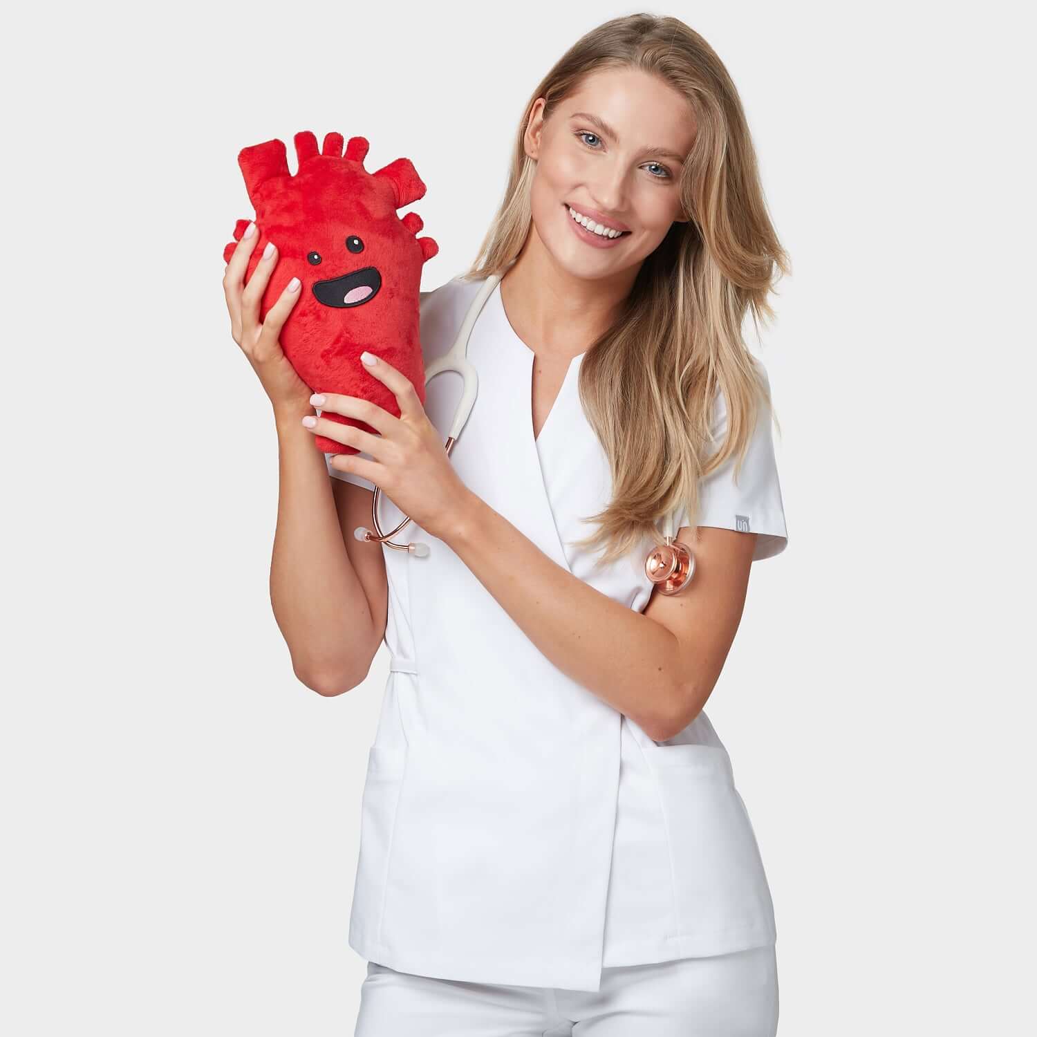 Halat scurt medical KATE - WHITE