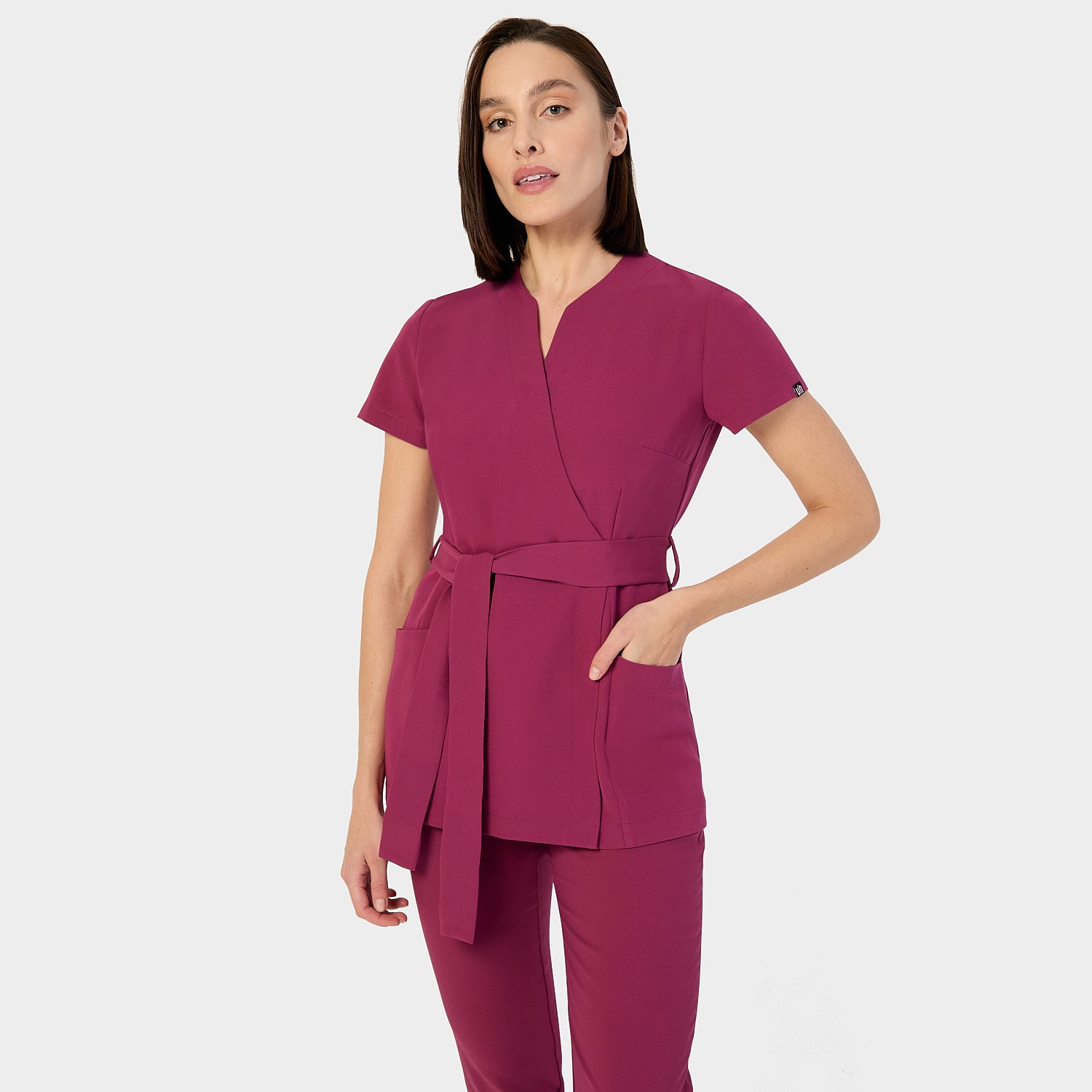Zdravotnická halenka SOPHIA s vázáním - SANGRIA