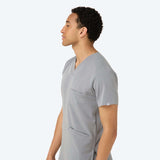 Bluza medyczna męska LOGAN - MISTY GREY