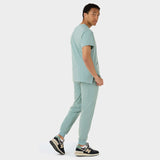 Bluză medicală pentru bărbați LOGAN - SAGE GREEN