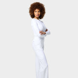 Women's wide medical trousers - WHITE