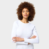 Longsleeve medyczny damski - WHITE