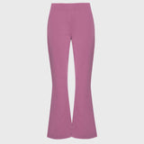 Spodnie medyczne damskie flare Berry Crush - wygodne i eleganckie do pracy - Vena Uniformy