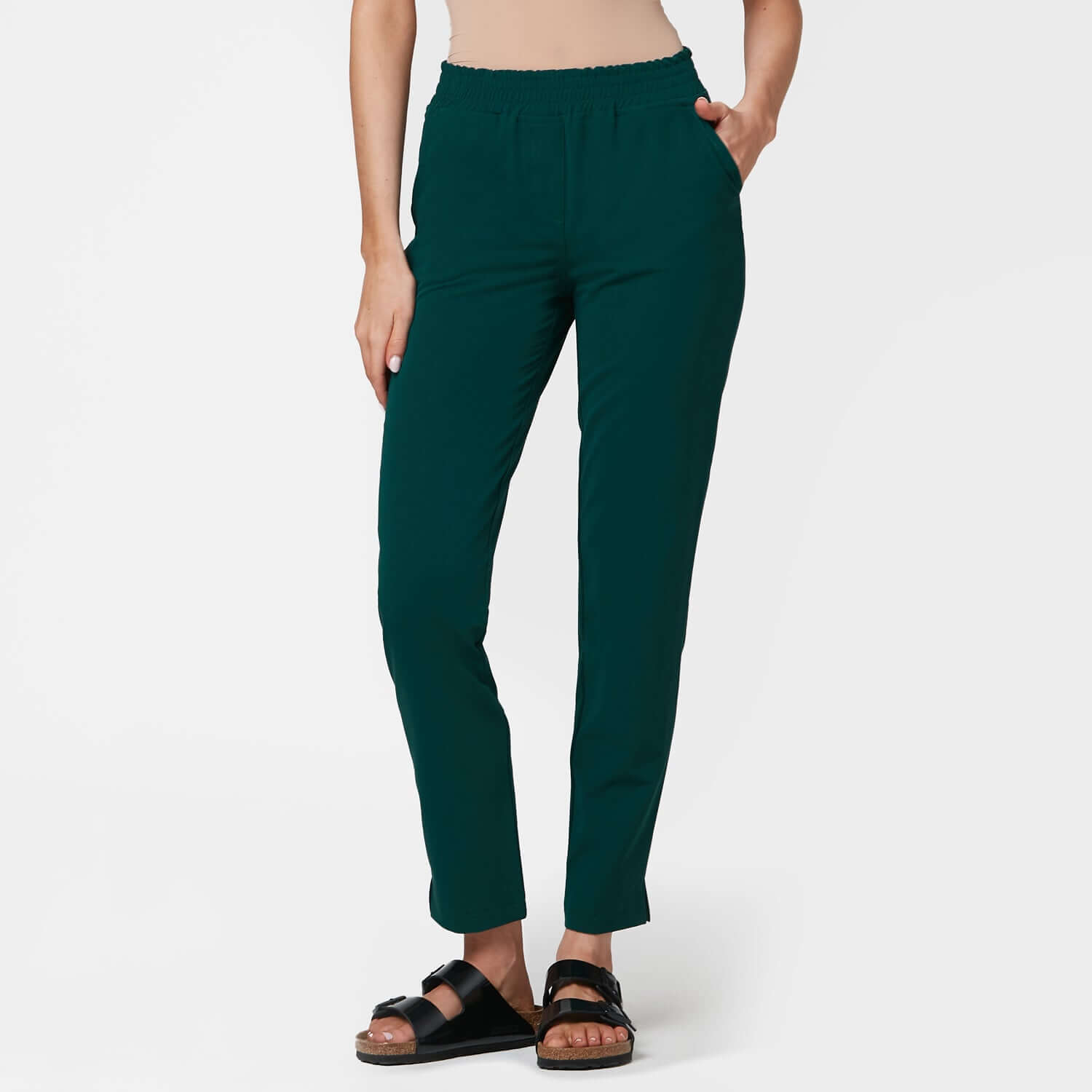 Dámské zdravotní kalhoty - MOSS GREEN