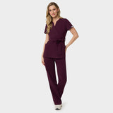 Halat scurt medical cu legătură SOPHIA - BURGUNDY