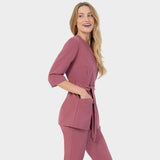 SOPHIA medical apron, 3/4 sleeves - WILD ROSE 