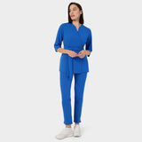 SOPHIA medical apron, 3/4 sleeves - ROYAL BLUE 