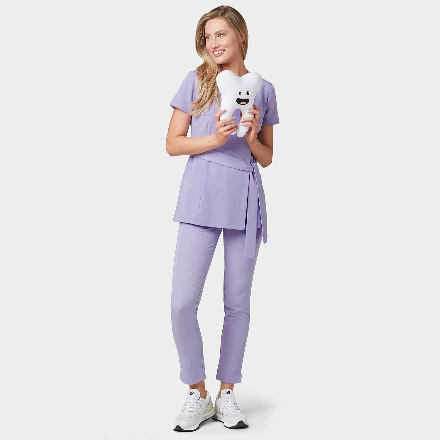 Tunika kosmetyczna SOPHIA w kolorze soft lilac