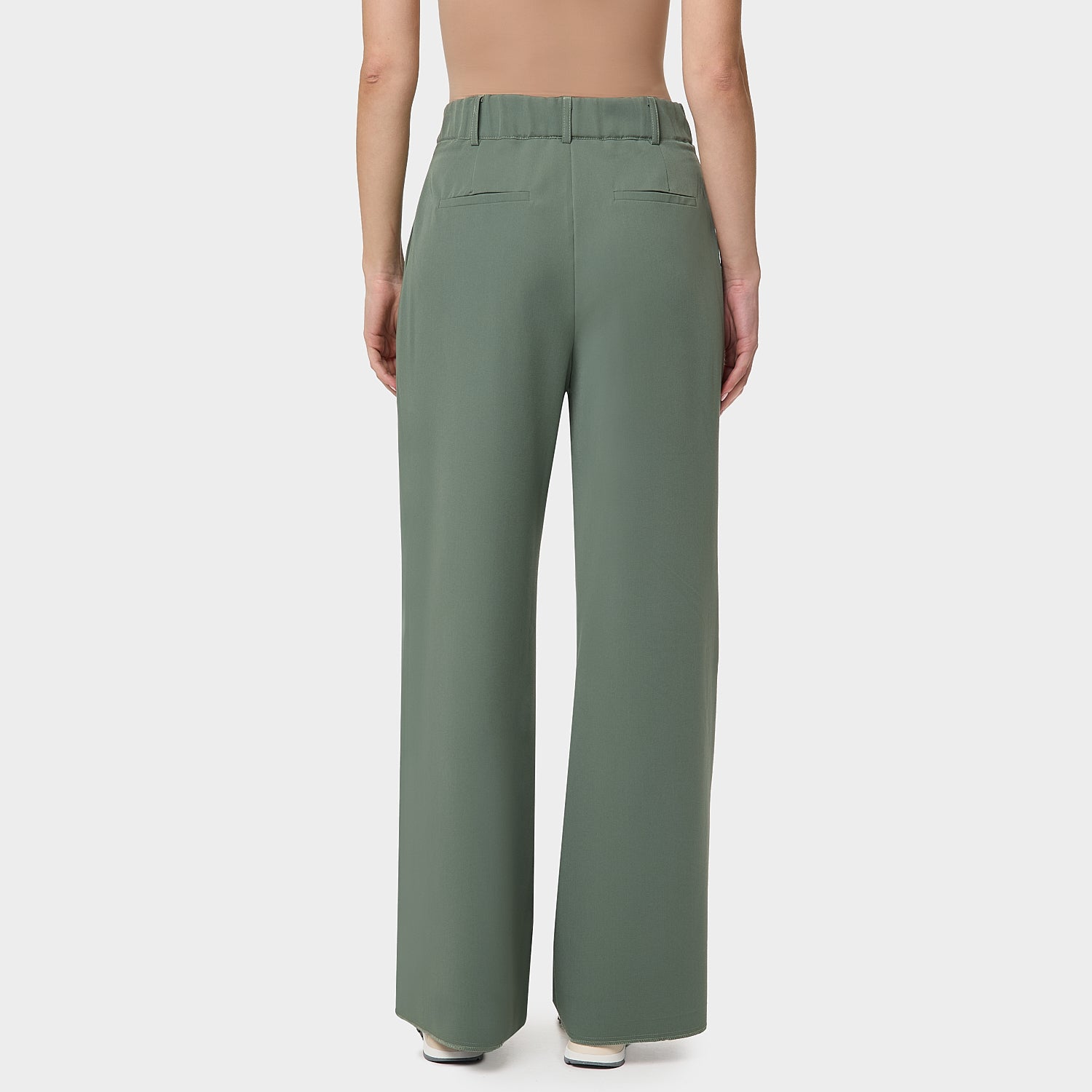 Spodnie medyczne damskie Aura Eucalyptus Green - wygodne i eleganckie do pracy - Vena Uniformy