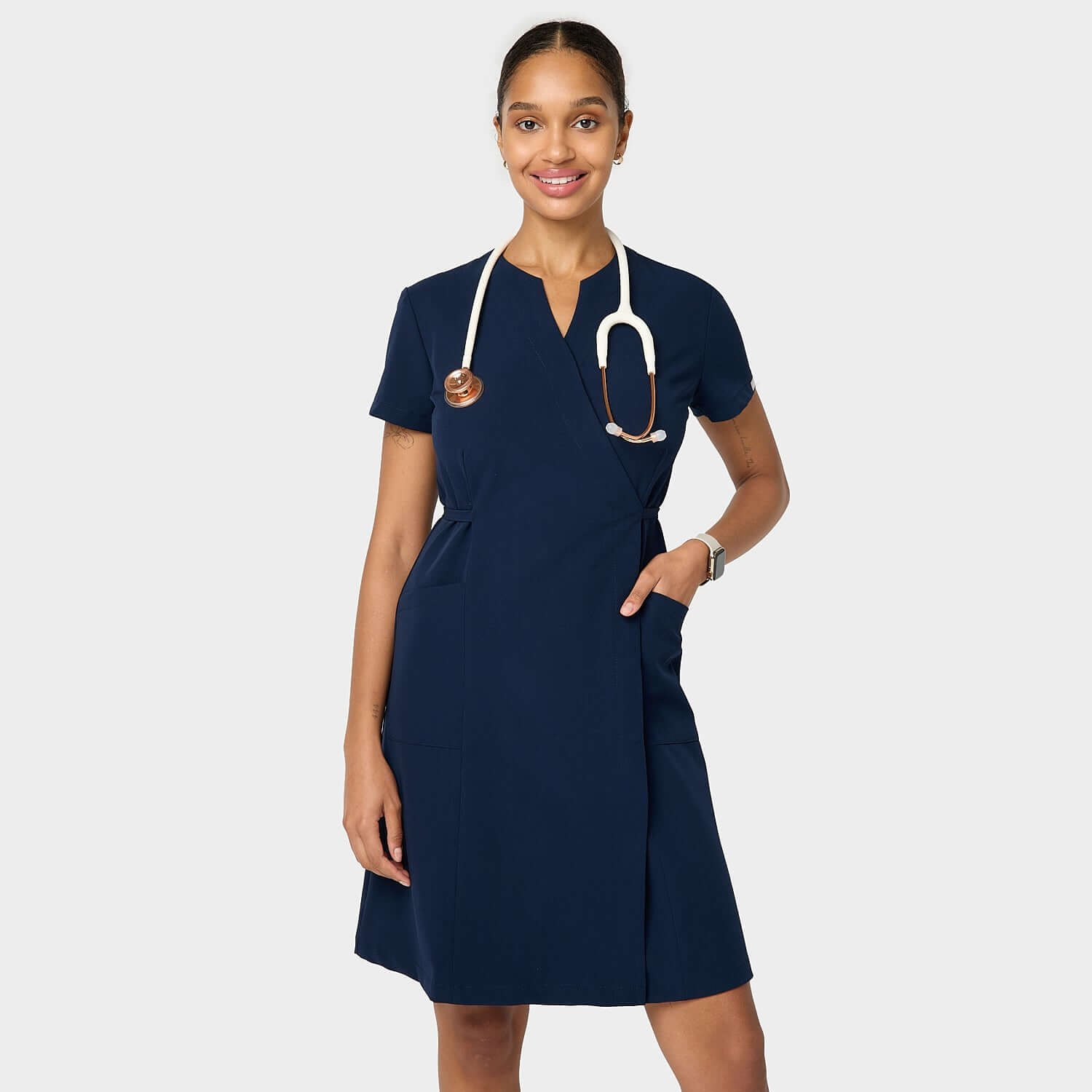 KATE Medical Dress - NAVY