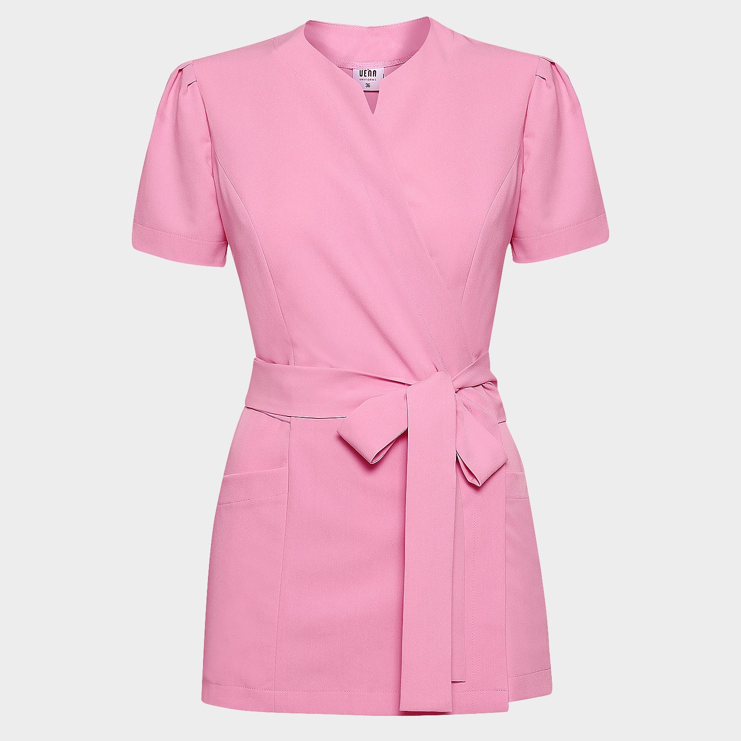Zdravotnická halenka AMELIA s vázáním - CANDY PINK
