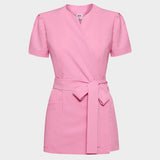 Halat scurt medical cu legătură AMELIA - CANDY PINK