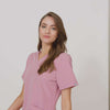 Bluză medicală EMILY scrubs - BLOSSOM PINK